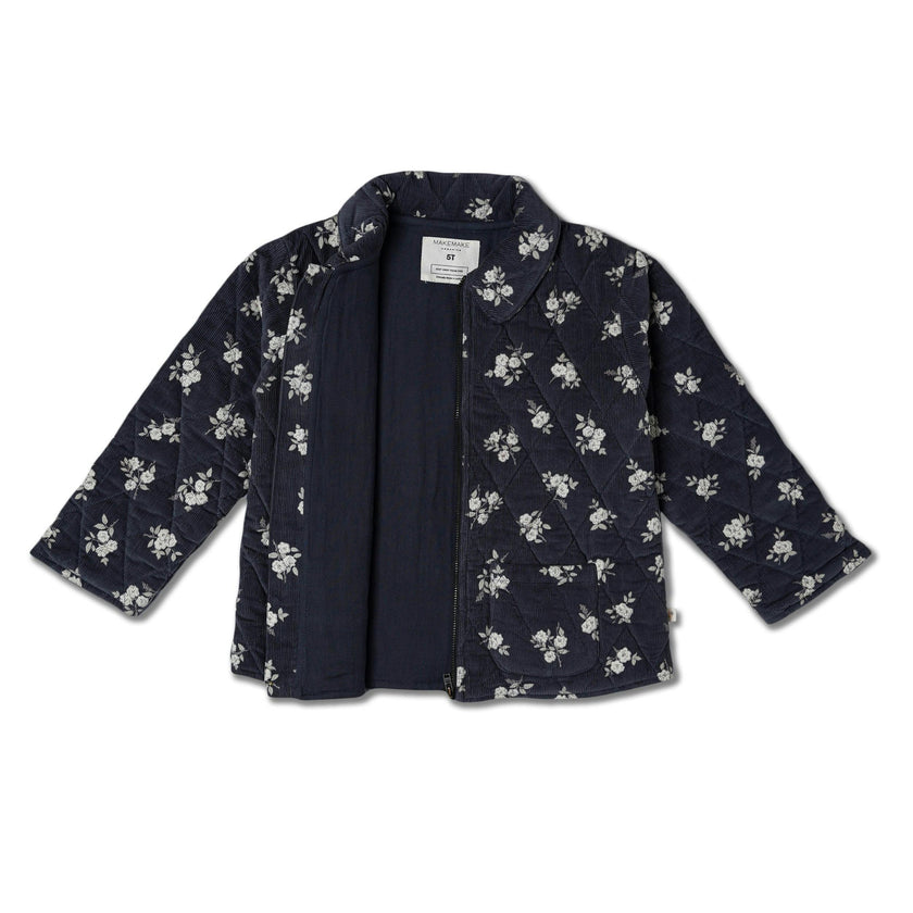 Organic Quilted Corduroy Zipper Jacket
