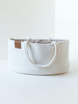 Diaper Caddy Truffle Stripe