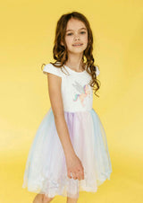 Glitter Wing Pastel Dress