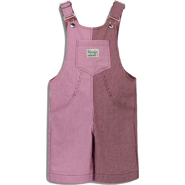 children's short dungaree - watermelon stripes