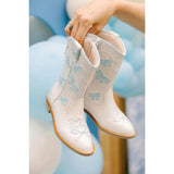Cowgirl Baby Blue Bow Boots