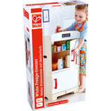 White Kitchen Wooden Fridge-Freezer Dollhouse Accessory