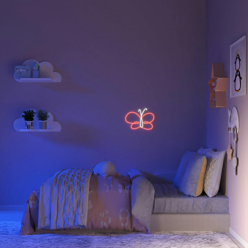 Butterfly Swirl - LED neon sign