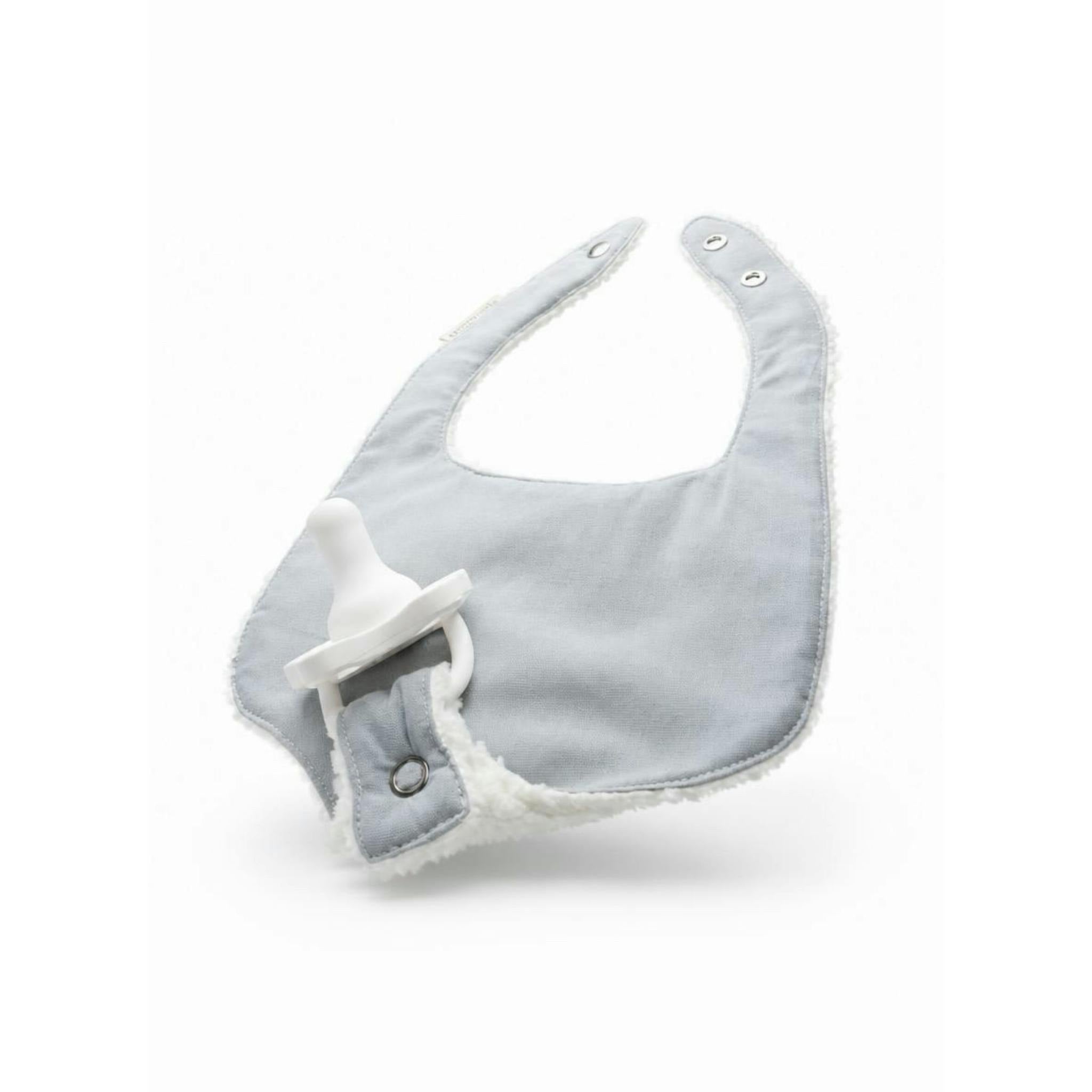 Pacifier Bib-Morning Fog