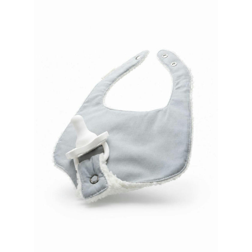 Pacifier Bib-Morning Fog