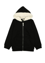Couture Contrast Zip-Up with Fur Lined Hood