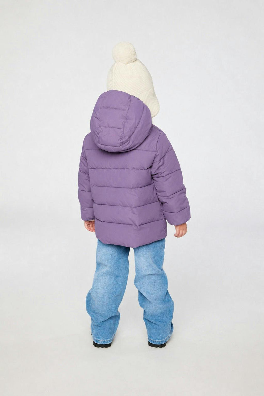 Winter Jacket Adapted For Car Seats Violet