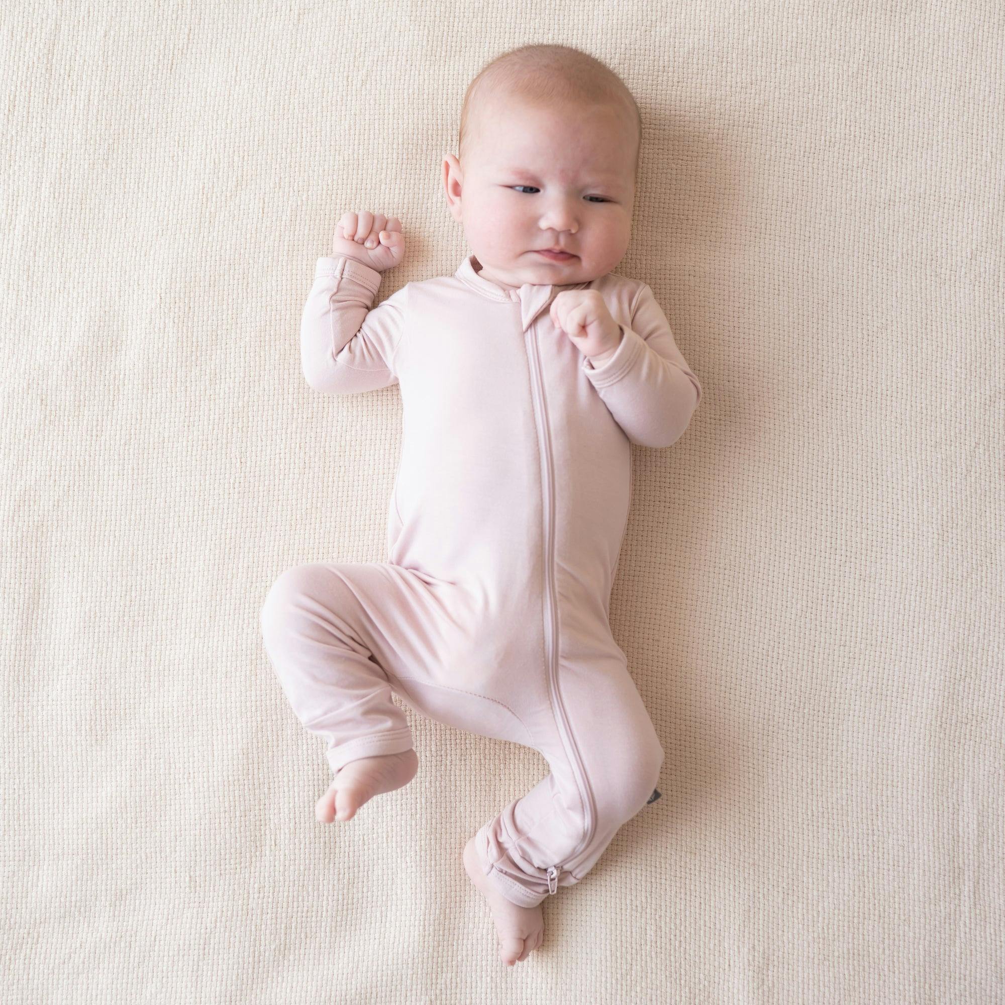 Zippered Romper in Blush