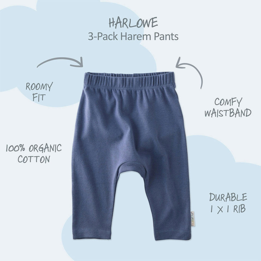 HARLOWE 3-Pack Harem Baby Pants