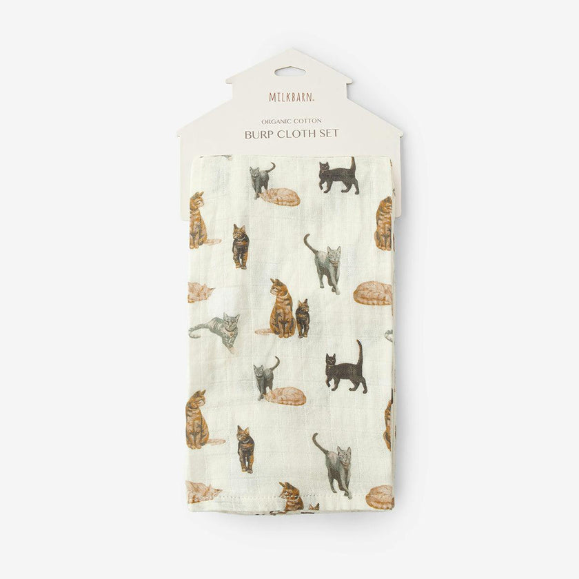 Organic Cotton Two-Piece Burp Cloth Set