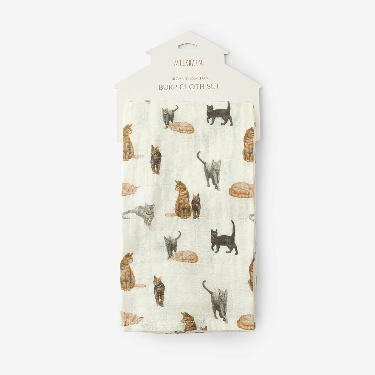 Organic Cotton Two-Piece Burp Cloth Set