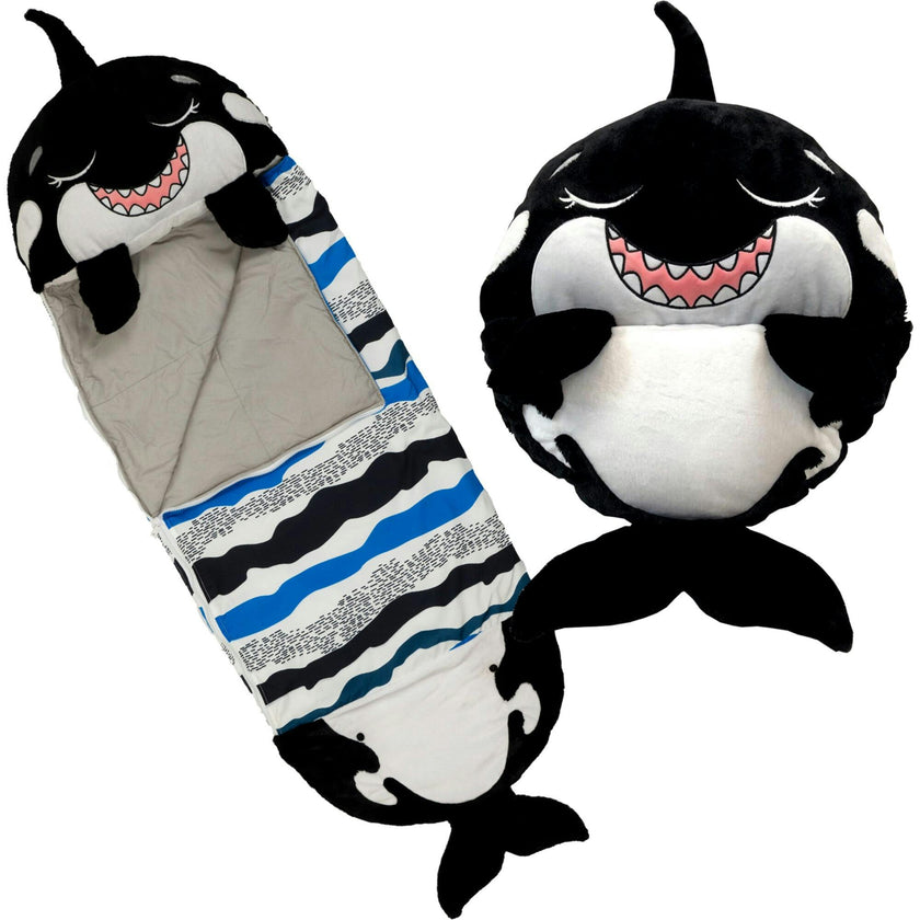 Happy Nappers: Pillow & Sleepy Sack: Large - Ozzy The Black