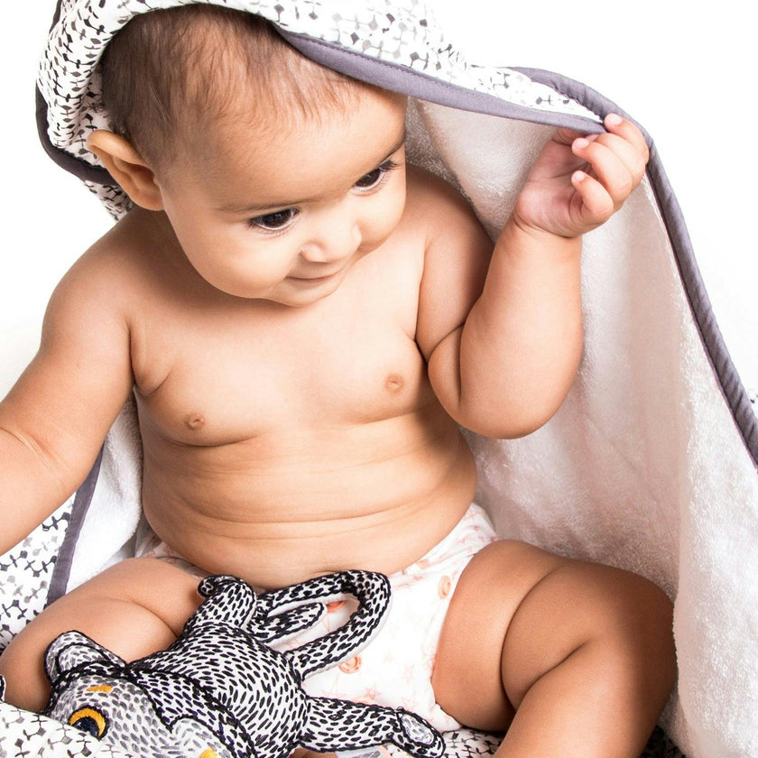 Block-Printed Terry Towel