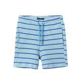 Boys Striped Waffle Polo Set | Blue Shark