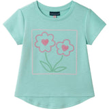 Girls Emroidered Tee | Sparkle Bloom