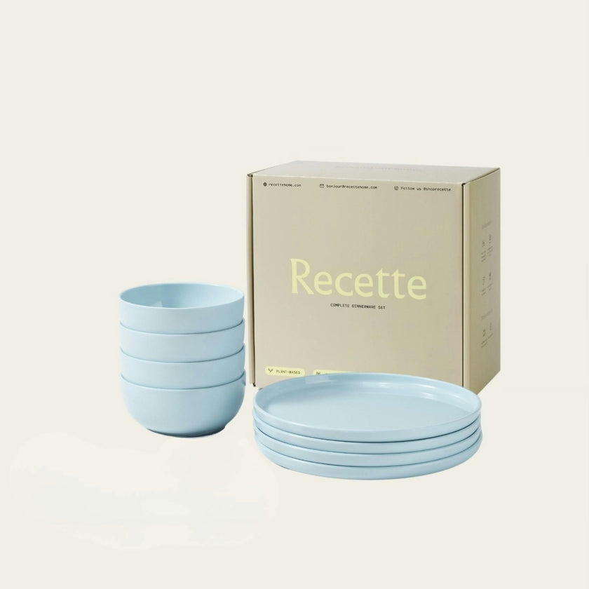 Plate and Bowl Set | Seafoam