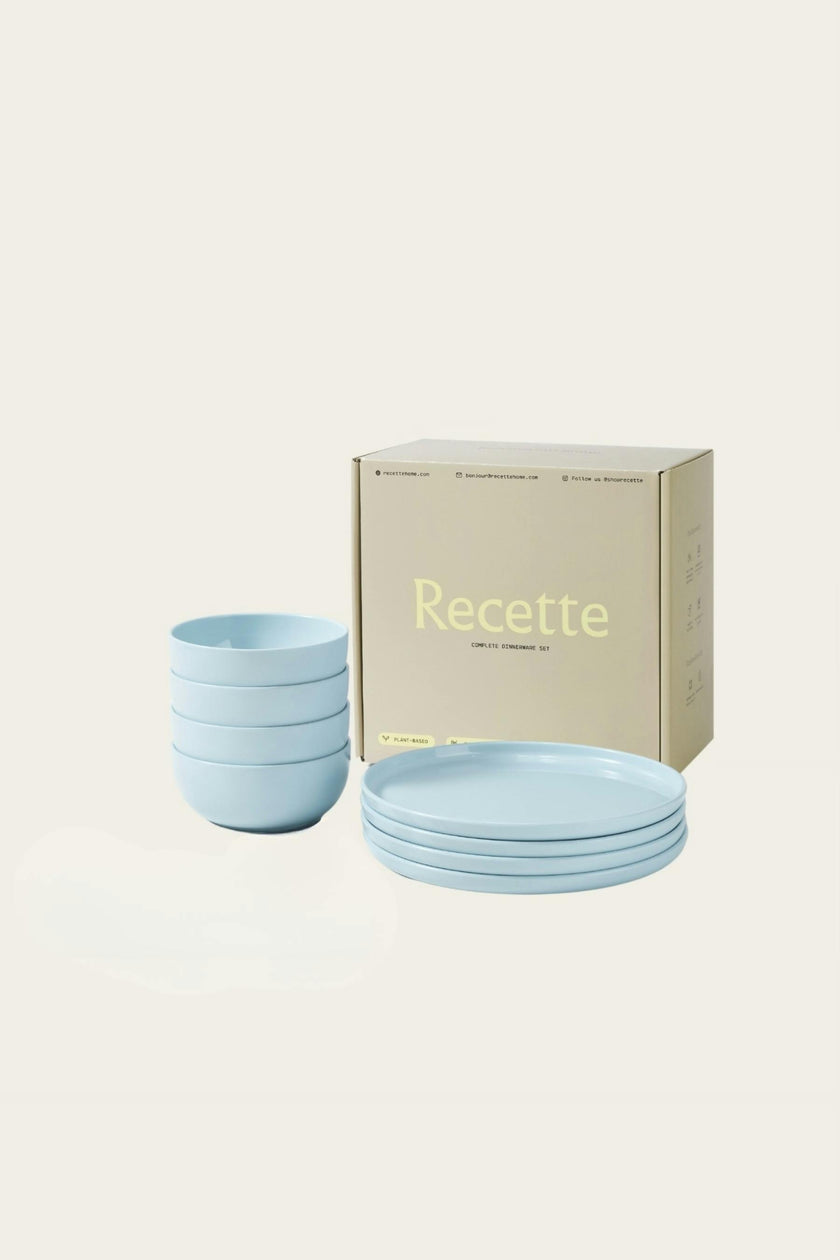 Plate and Bowl Set | Seafoam