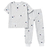 Kids and Toddlers Boys Astronauts Shorts Sleeve Snug Fitted Soft Pajamas Set