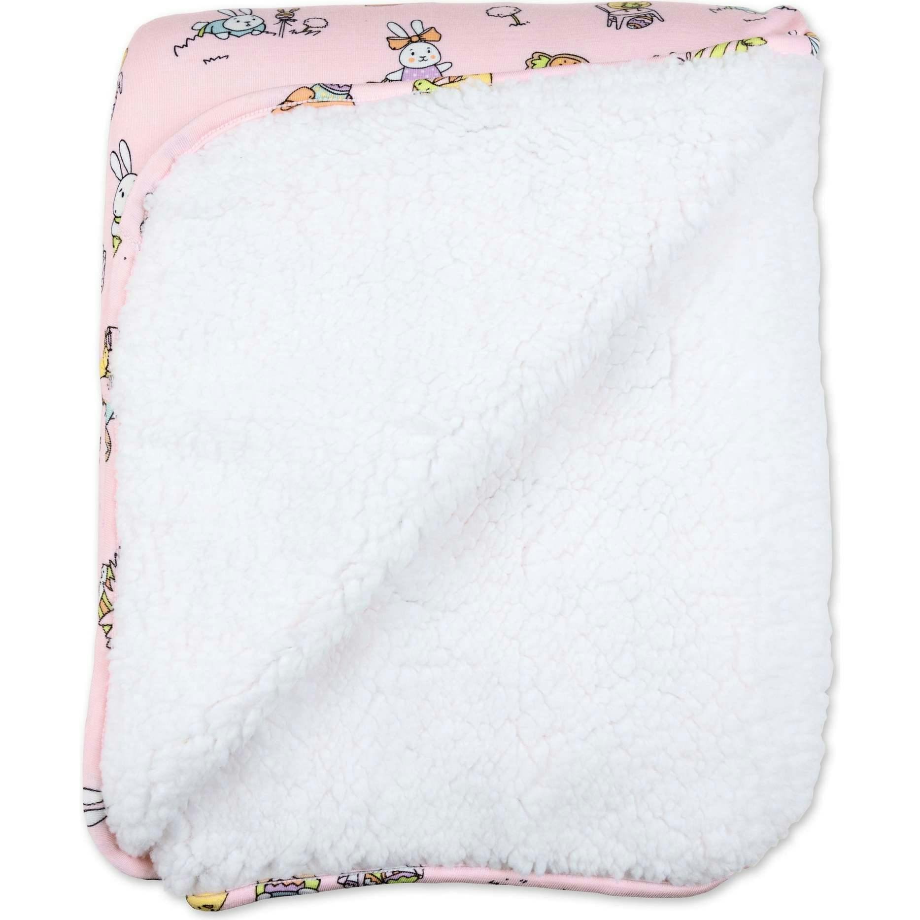 Easter Pink Bamboo Sherpa Blanket