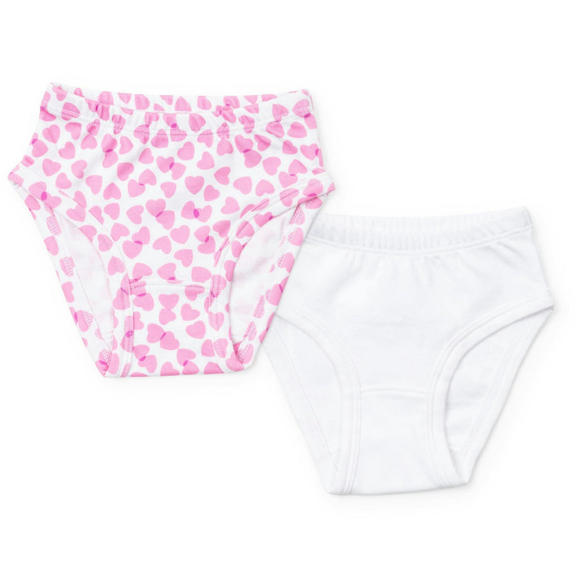 Lauren Girls' Underwear Set - Confetti Hearts Pink/White