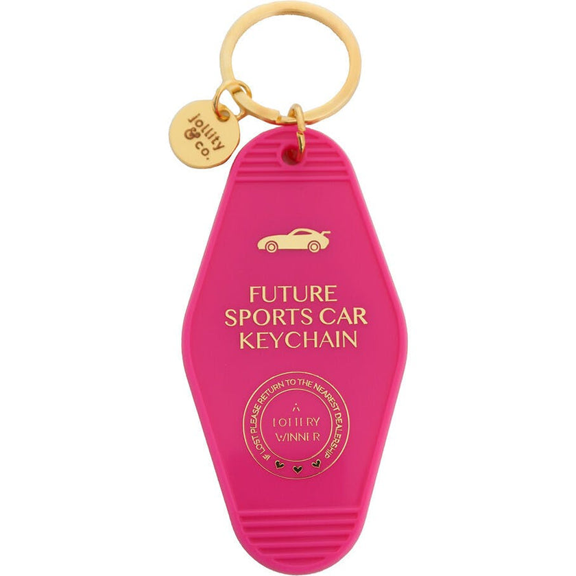 Future Sports Car Keychain