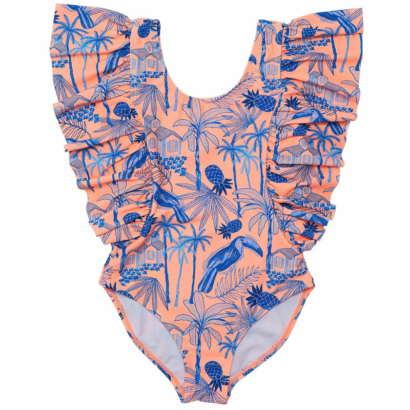 UPF50+ Sustainable Wide Frill Swimsuit