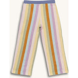 children's terry culotte pants - sunset stripes