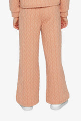 Wide Leg Jacquard Pants Pink