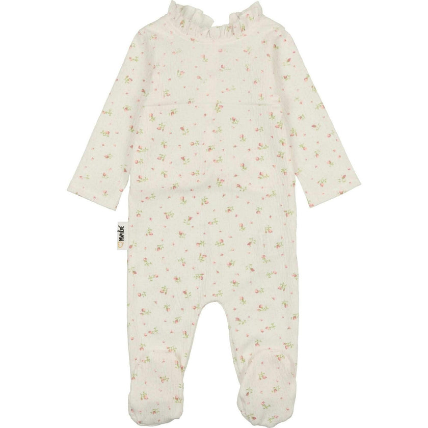 Sweet Rose Print Footie