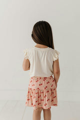 Girls Sleeveless Top in You are Cherry Sweet