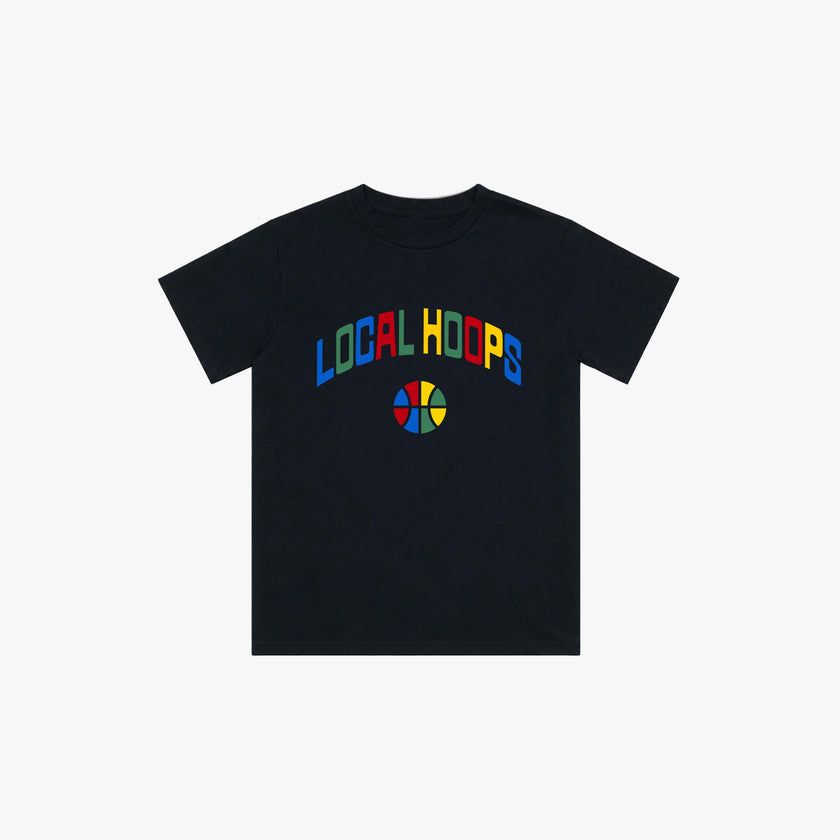 Kids Navy Local Hoops Tee