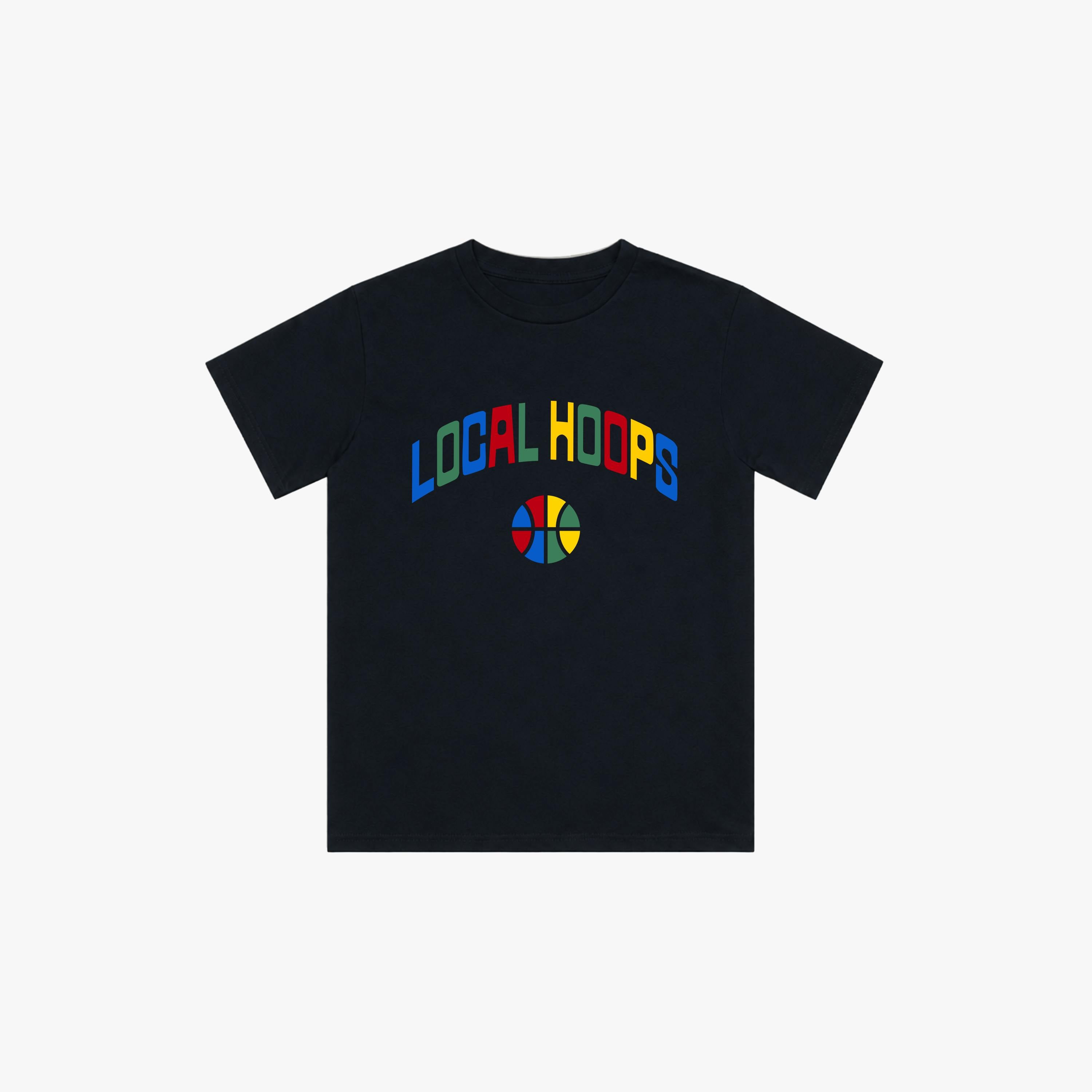 Kids Navy Local Hoops Tee