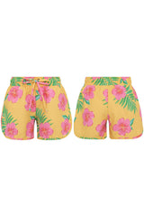 HIBISCUS AMARILLO - GIRL SWIMSHORTS