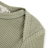 Tea Waffle Long Sleeve One Piece