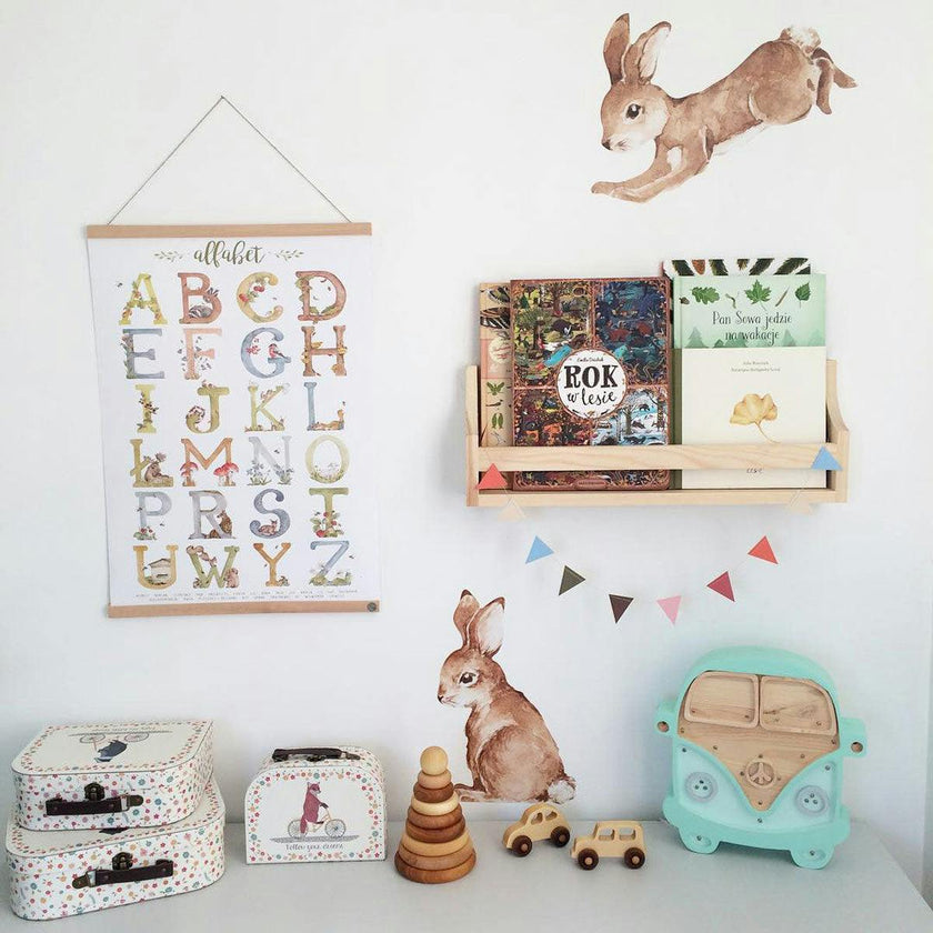 Happy Rabbits Wonderland Wall Decal Set