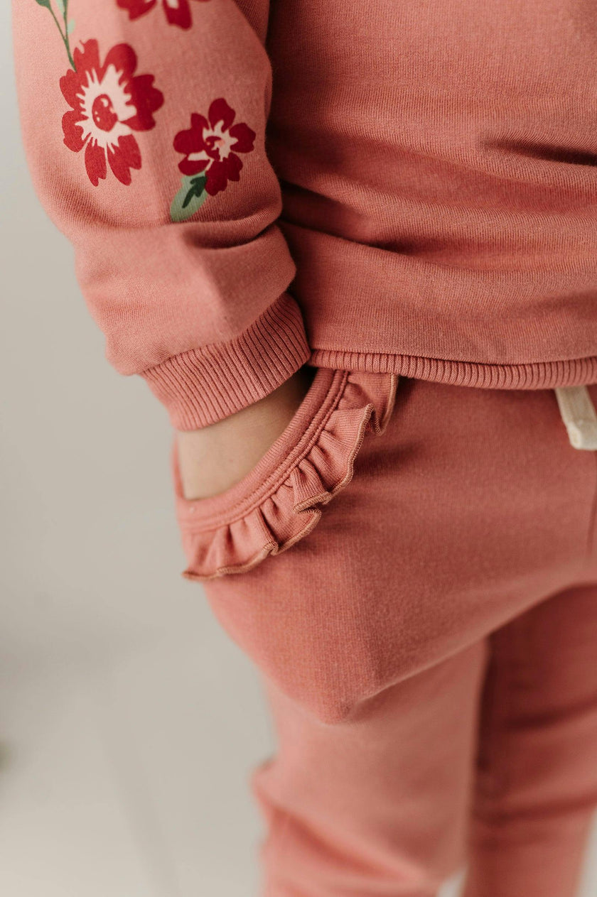 Girls Joggers in Holly Dust