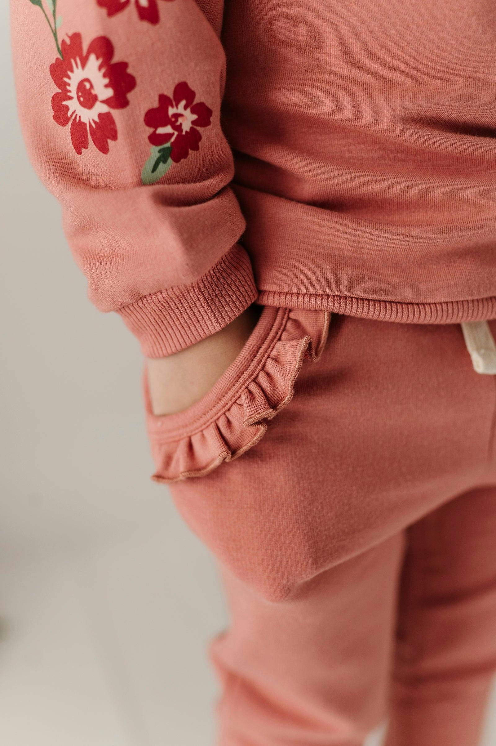 Girls Joggers in Holly Dust