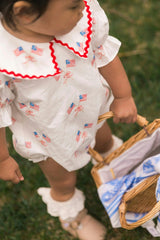 Baby Maisy Romper in Star Spangled