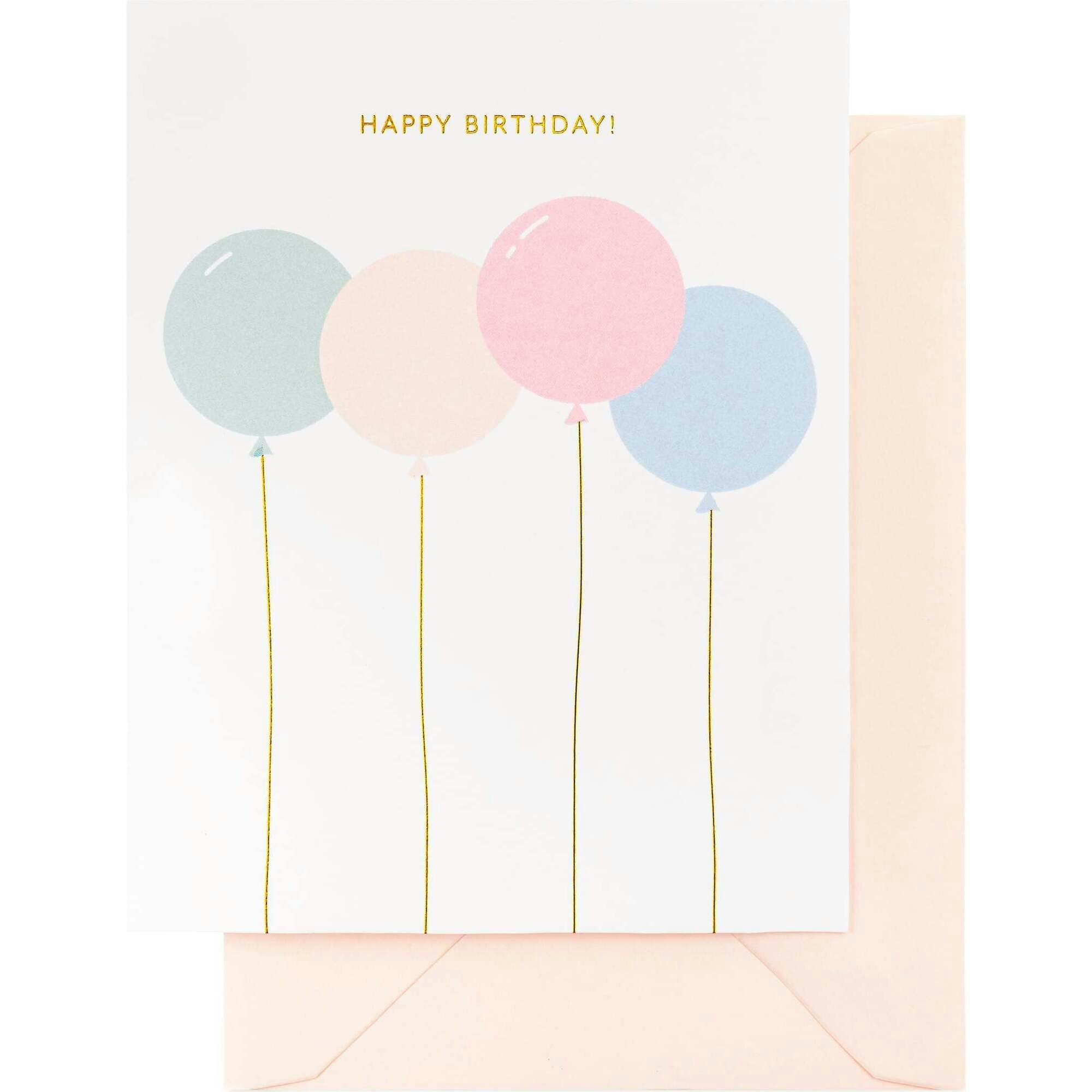 Birthday Balloons Card