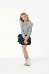 Savi Grey Lightweight Ribbed Henley