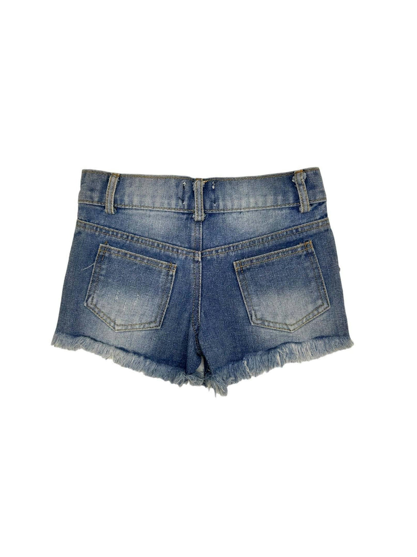 Pink Crystal Denim Short
