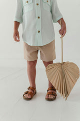 Boys Utility Shirt in Sky Blue