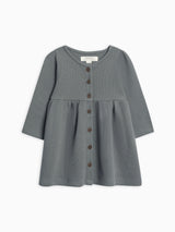 Arden Waffle Knit Button Front Dress