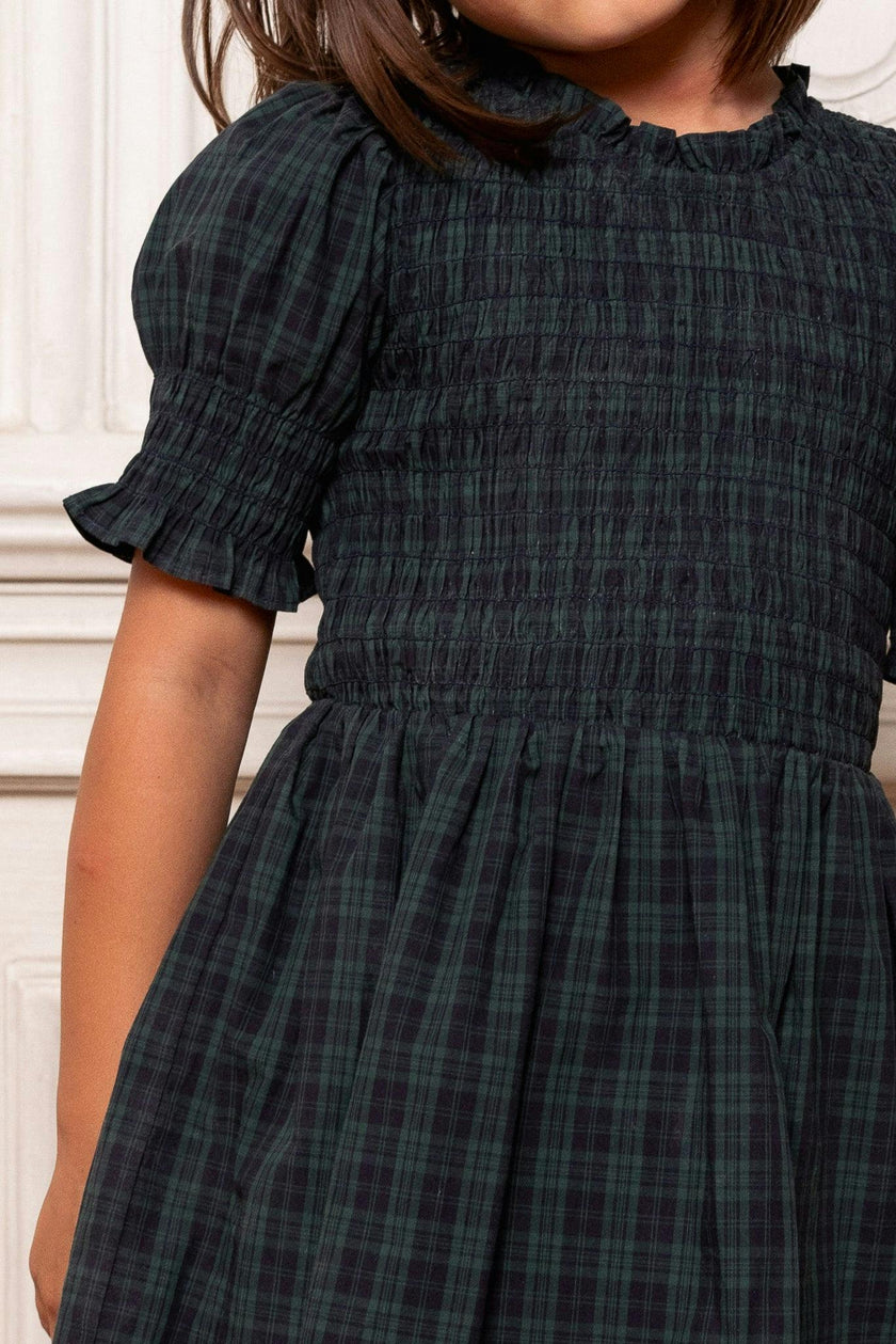 Mini Finley Dress in Twilight Pine Plaid
