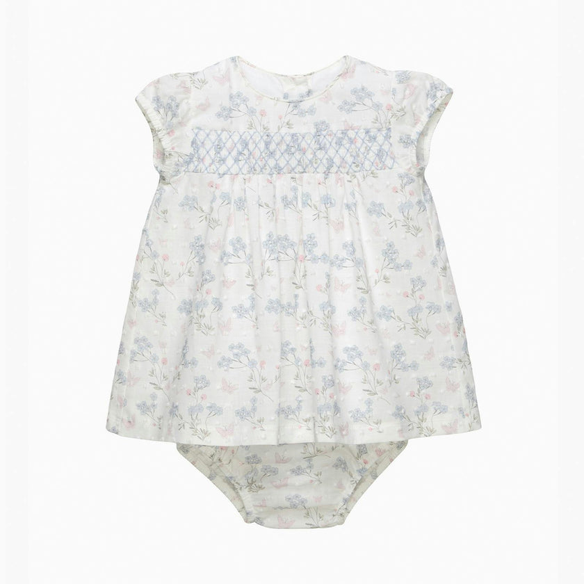 Baby My First Smocked Dress in Butterfly Plumetis