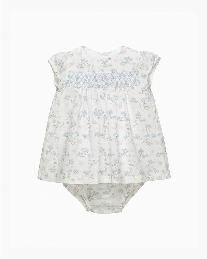 Baby My First Smocked Dress in Butterfly Plumetis