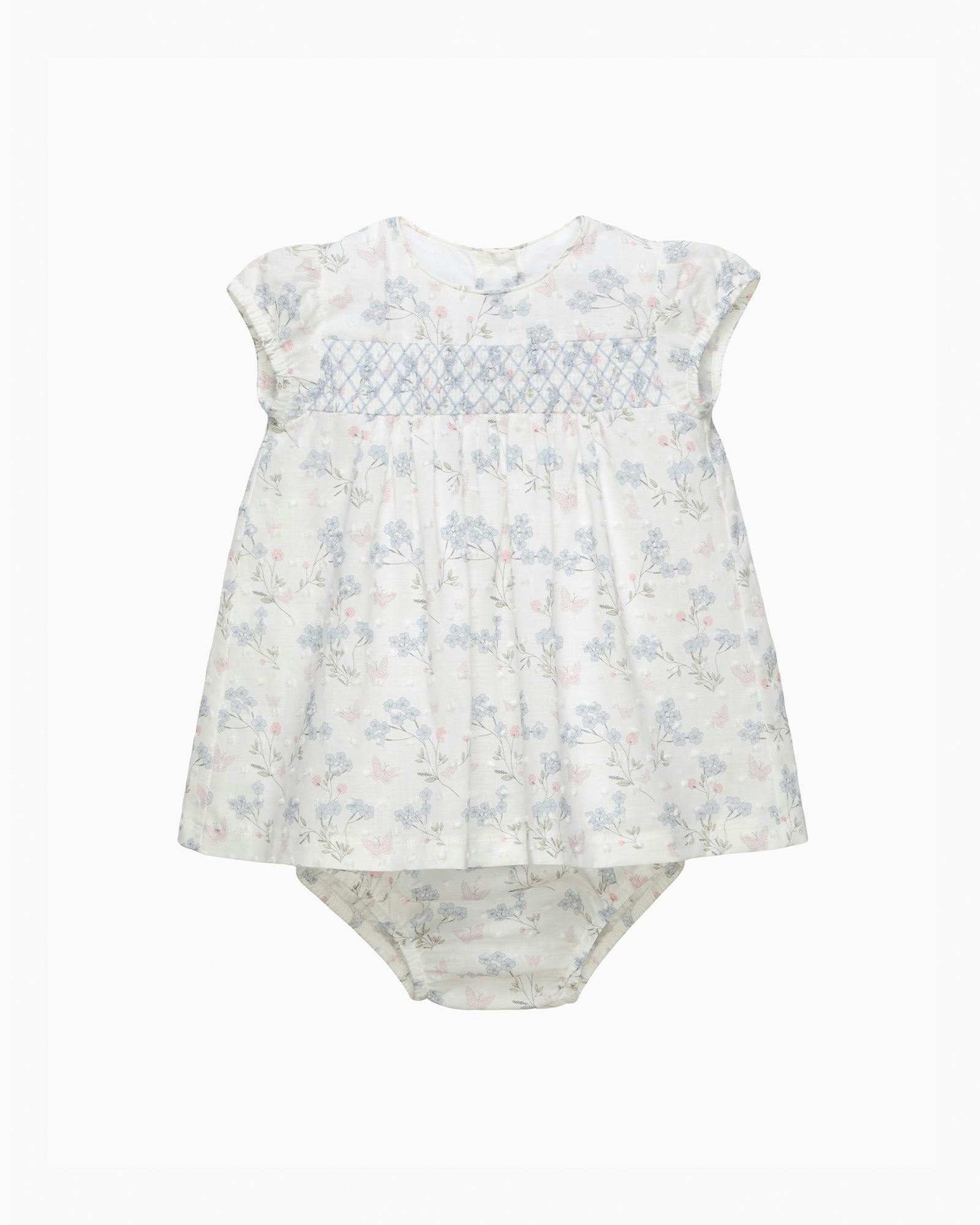 Baby My First Smocked Dress in Butterfly Plumetis