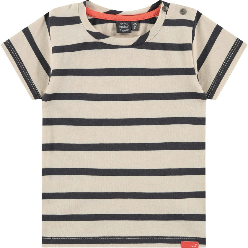 "You Are The Future" Graphic Print Striped T-Shirt