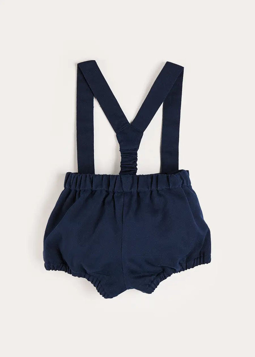 Plain Bloomers with Braces in Navy (6mths-3yrs)