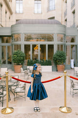 SOFIA SAPHIR SMOCKED DRESS